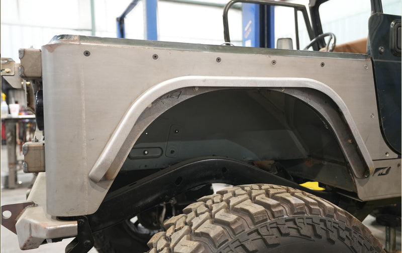 Hatchet Rear Fenders 2" Flare 37-s for Jeep CJ / YJ / TJ - Steel