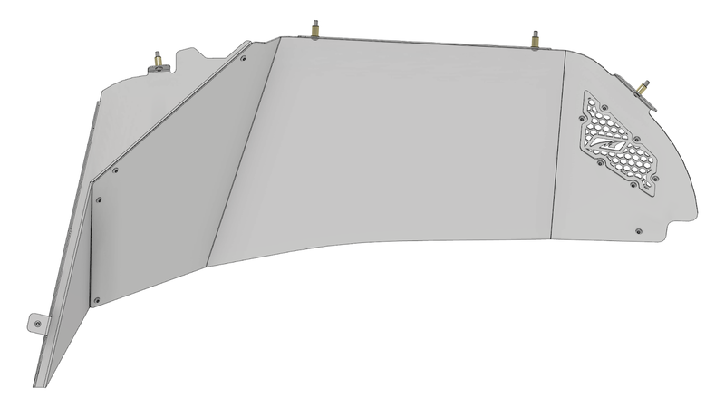 High Clearance Front Inner Fenders -Blank- for Jeep JL / JLU / JT for 40"+ Tires