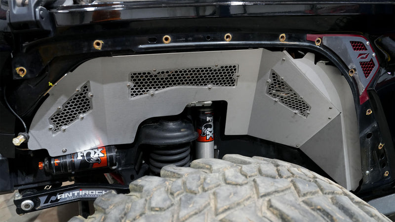 High Clearance Front Inner Fenders -Max Vent- for Jeep JL / JLU / JT for 40"+ Tires