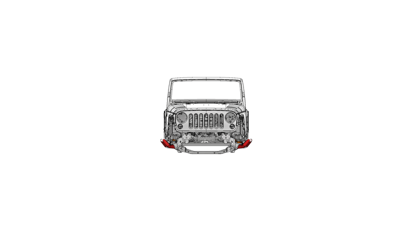 Frame Mounted Stretch Rock Slider - Jeep JK