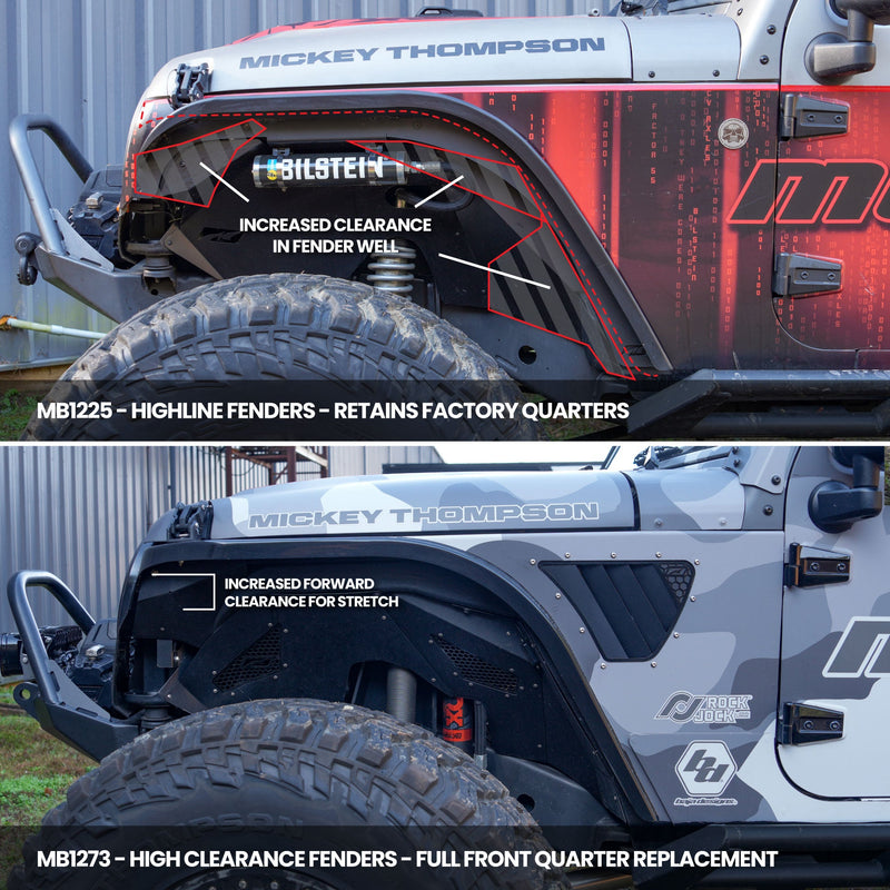 Tomahawk Front Fenders for JK / JKU