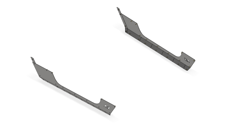 Stretch Rocker Armor - Jeep JK - Steel