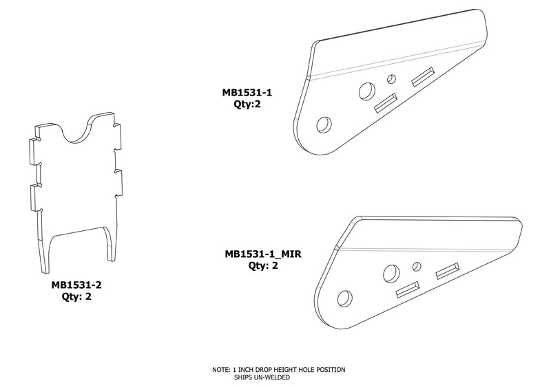 Rear Replacement Spring Hangers for Jeep YJ