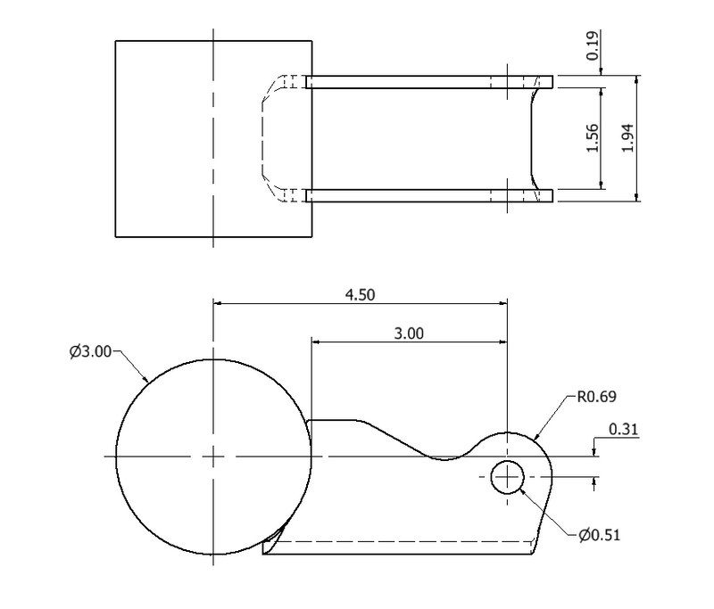 Universal Formed Shock Brackets for Axle Tube