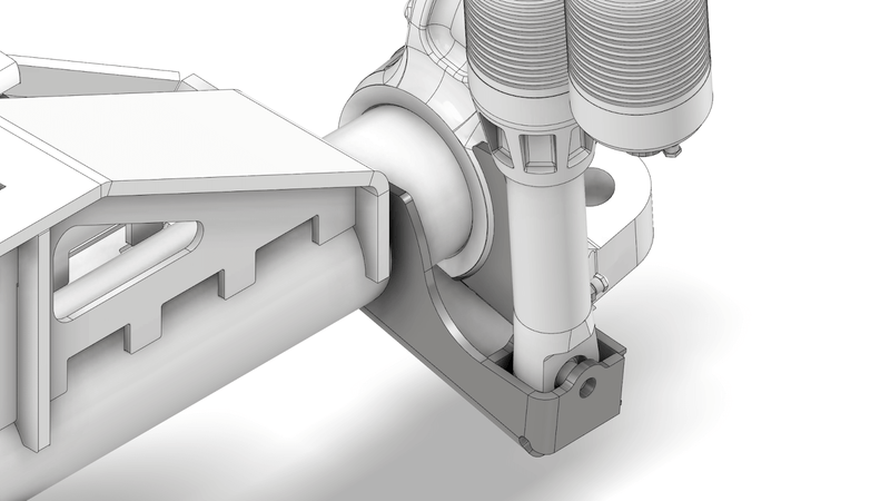 Dana 60 Coilover Strut Drop Bracket