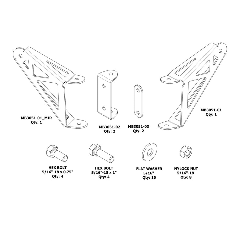 Universal Mirror Brackets