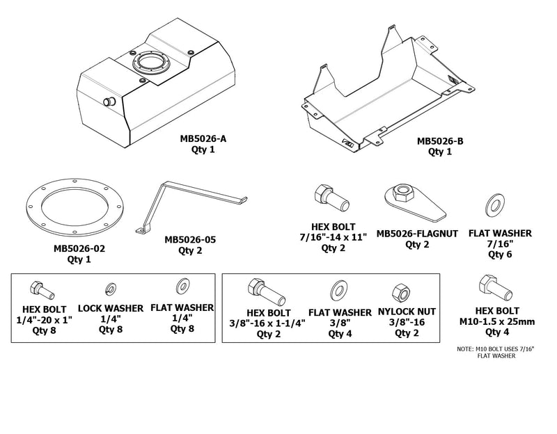 Rear Fuel Tank & Skid for Jeep JL/JLU