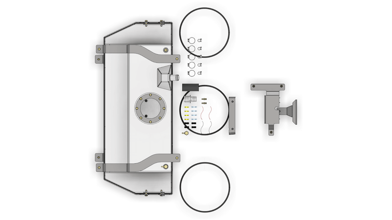 Fuel Cell for Jeep Gladiator 4 Link Suspension