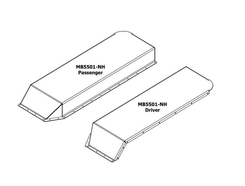 High Clearance Rear Fender Tops for Jeep CJ / YJ