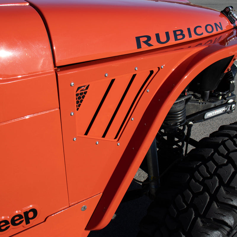 Hatchet High Line Front Fenders 2" Flare for Jeep TJ/LJ - Aluminum