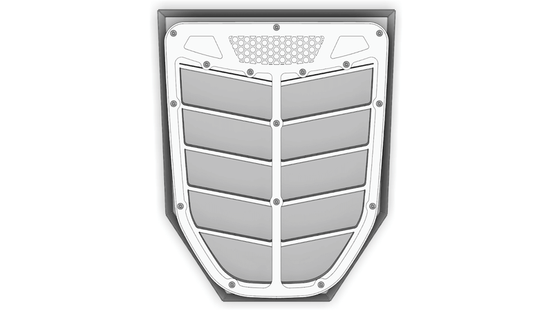 Motobilt Center Hood Vent: Rock Monster USA JK Hood Compatible