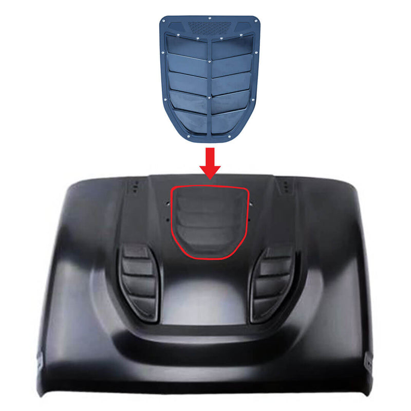 Motobilt Center Hood Vent: Rock Monster USA JK Hood Compatible
