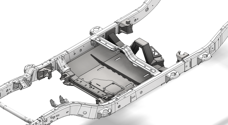 4 link Suspension Bracket and Skid Kit - for 2007-2011 Jeep JKU
