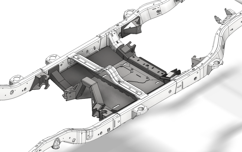 4 link Suspension Bracket and Skid Kit - for 2007-2011 Jeep JKU