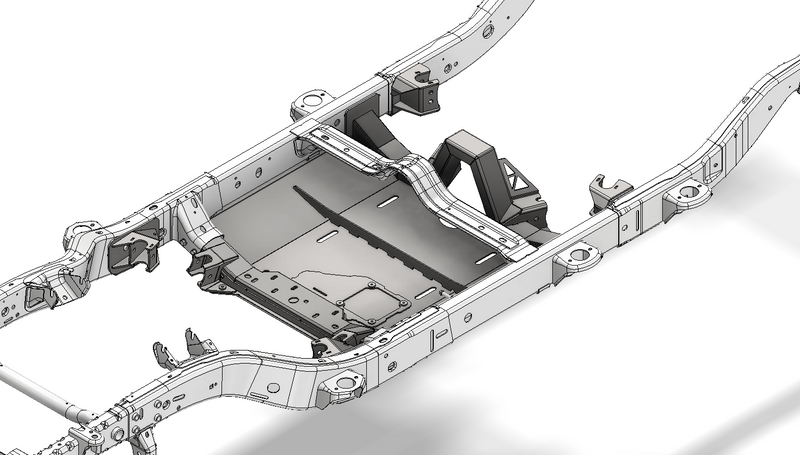 4 link Suspension Bracket and Skid Kit for 2012-2018 Jeep JKU