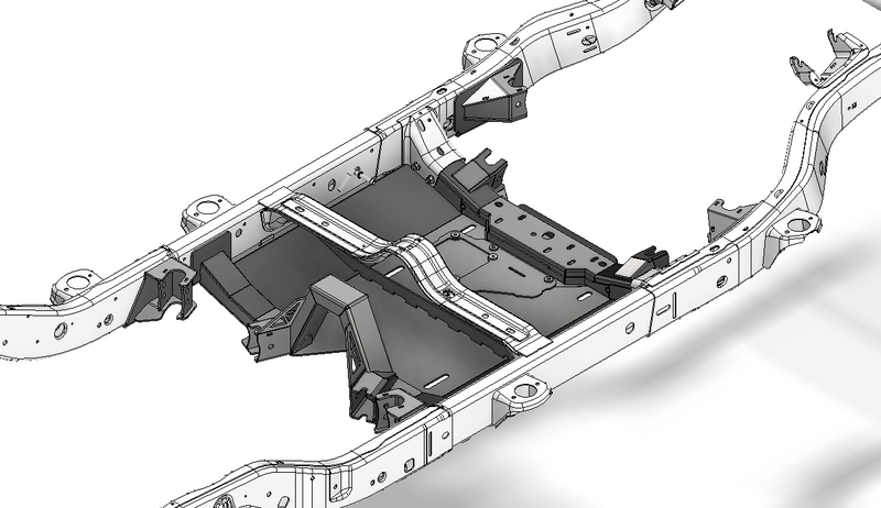 4 link Suspension Bracket and Skid Kit for 2012-2018 Jeep JKU