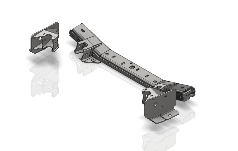 4 link Front Suspension Brackets w/Transmission Crossmember for 2007-2011 Jeep JK/JKU