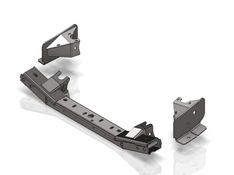 4 link Front Suspension Brackets w/Transmission Crossmember for 2007-2011 Jeep JK/JKU