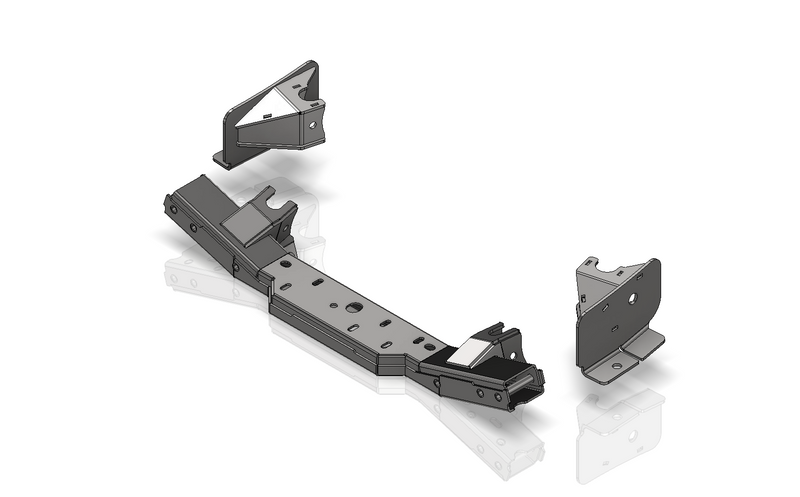 4 link Front Suspension Brackets w/Transmission Crossmember for 2012-2018 Jeep JK/JKU