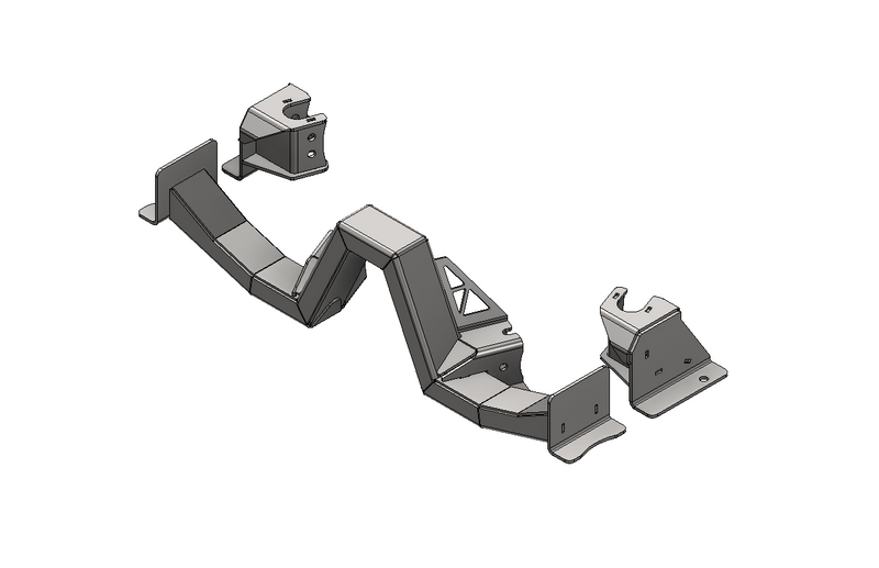 4 link Rear Suspension Brackets w/Rear Crossmember for Jeep JKU