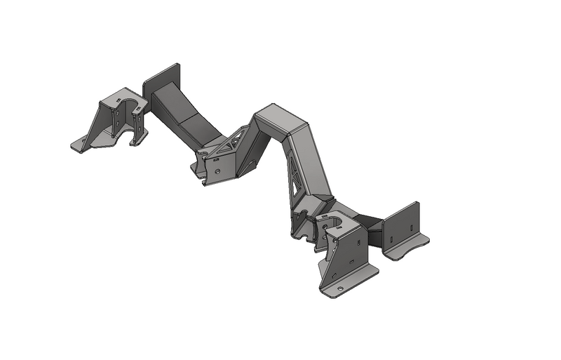 4 link Rear Suspension Brackets w/Rear Crossmember for Jeep JKU