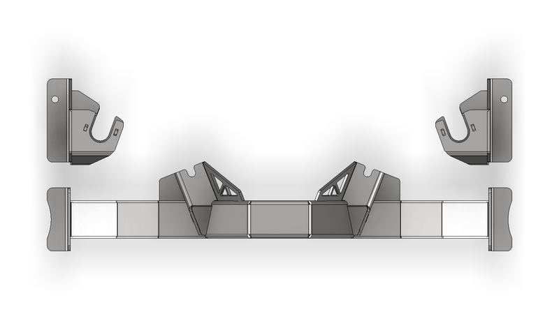 4 link Rear Suspension Brackets w/Rear Crossmember for Jeep JKU