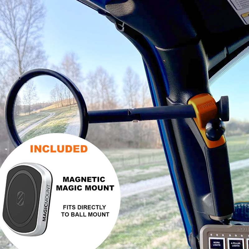 A-Pillar Side Mirror Set For 2024+ Jeep Wrangler JL & Gladiator - CMM Offroad