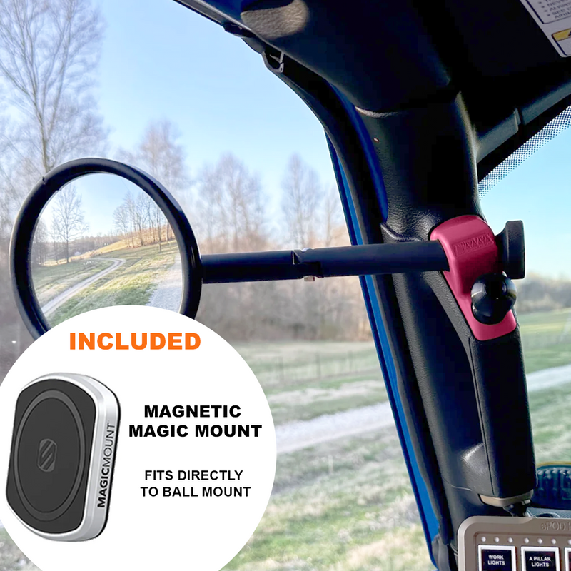 A-Pillar Side Mirror Set For 2024+ Jeep Wrangler JL & Gladiator - CMM Offroad