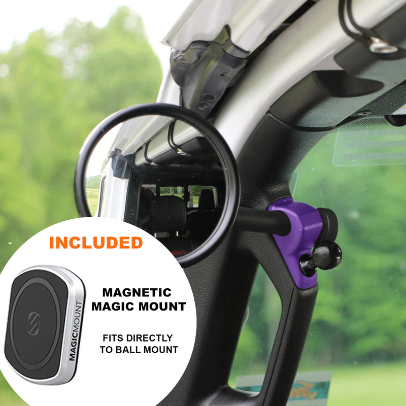 A-Pillar Side Mirror Set For 2024+ Jeep Wrangler JL & Gladiator - CMM Offroad