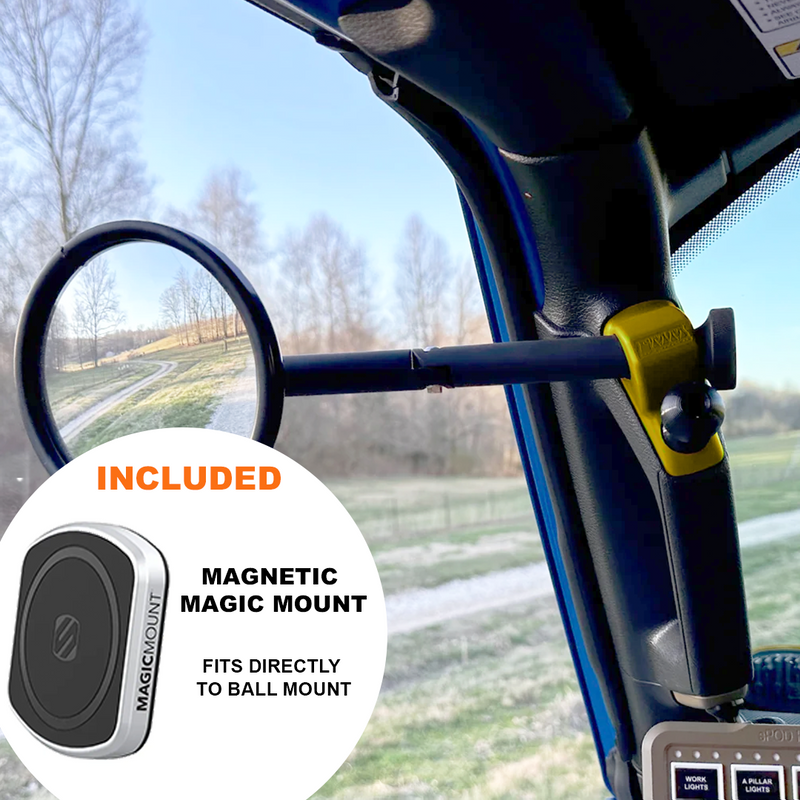 A-Pillar Side Mirror Set For 2024+ Jeep Wrangler JL & Gladiator - CMM Offroad