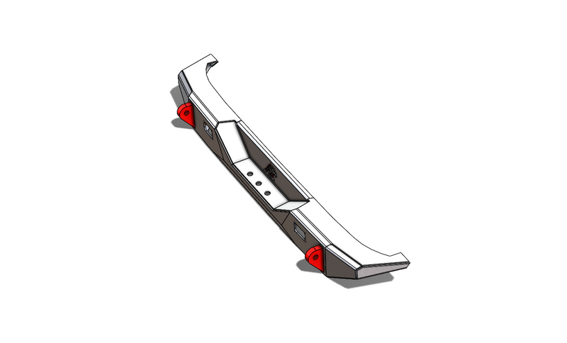 JK Aluminum Rear Bumper — Featherweight Series