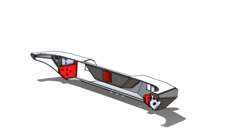 JK Aluminum Rear Bumper — Featherweight Series