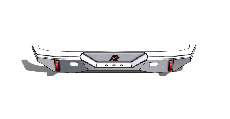 JK Aluminum Rear Bumper — Featherweight Series