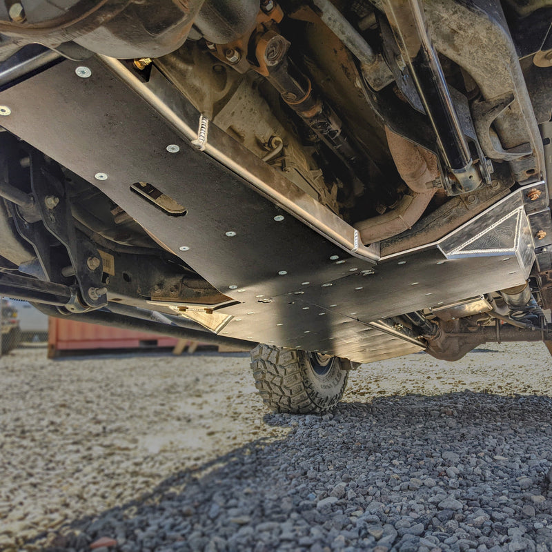 JKU Aluminum Belly Skid Plate System