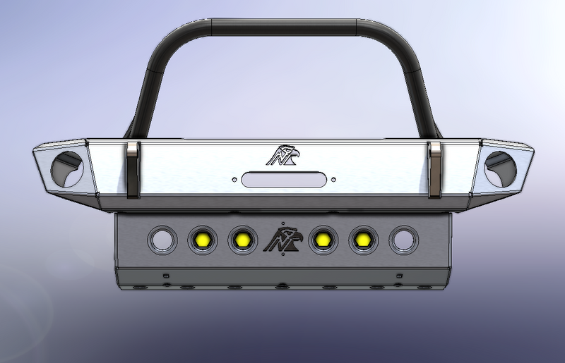 JL/JT Baja S1 LED Pod Mount — Aluminum Front Skid Compatible