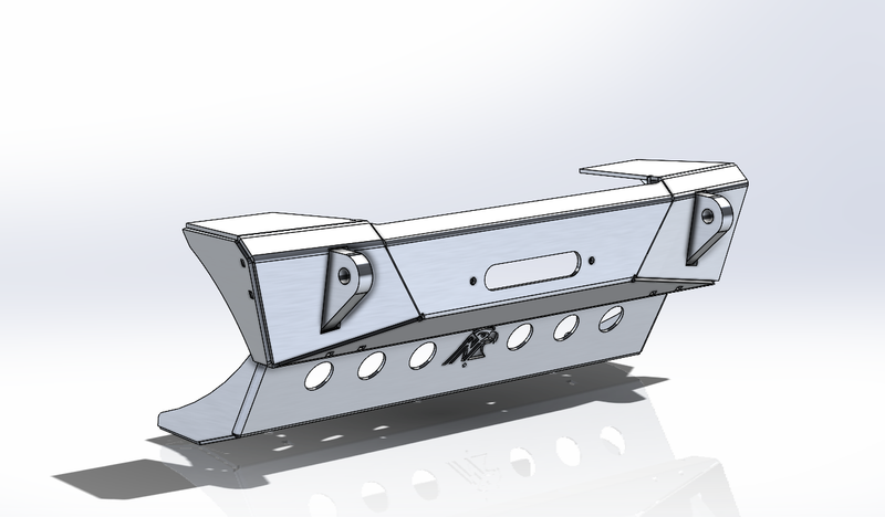 JL/JT Aluminum Front Bumper - Featherweight Series (Stubby)
