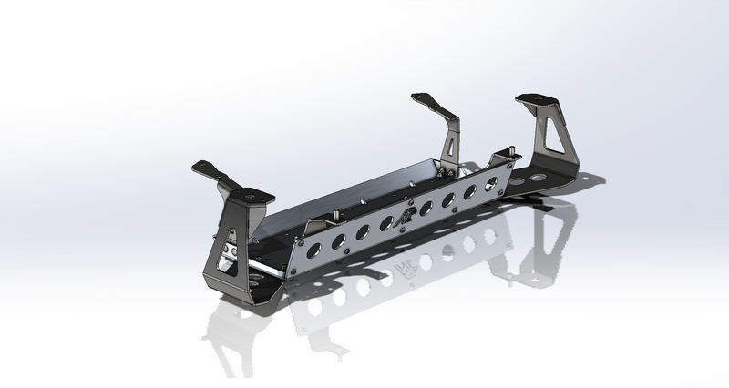 JLU Aluminum Rear Exhaust Skid — 392 Hemi