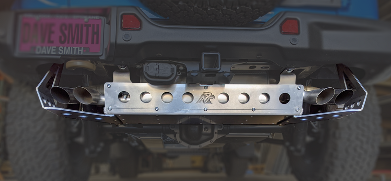 JLU Aluminum Rear Exhaust Skid — 392 Hemi
