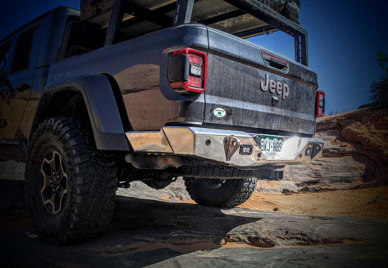 JT Aluminum Rear Bumper — Featherweight Series