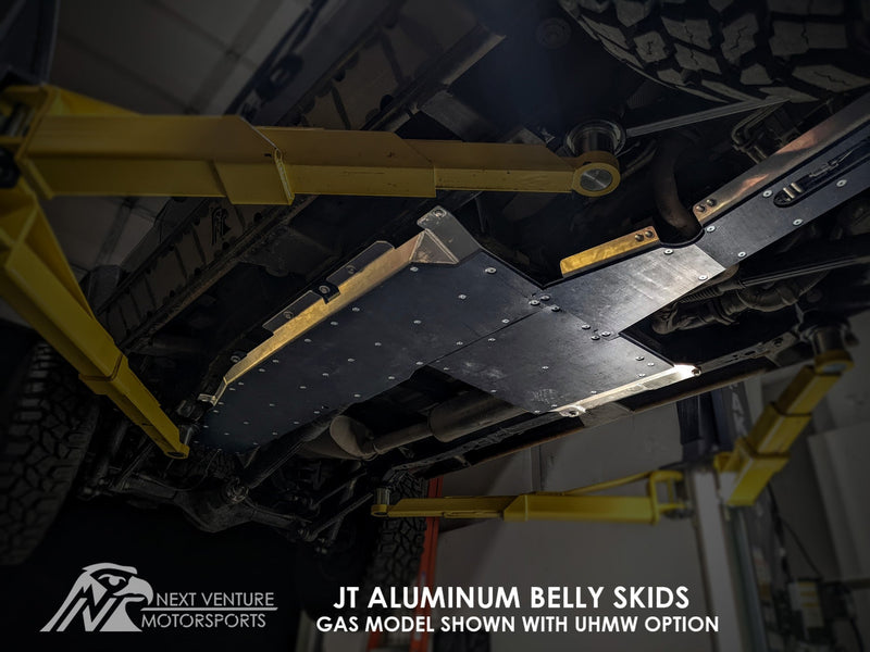 JT Gladiator Aluminum Belly Skid System — 3.6L V6