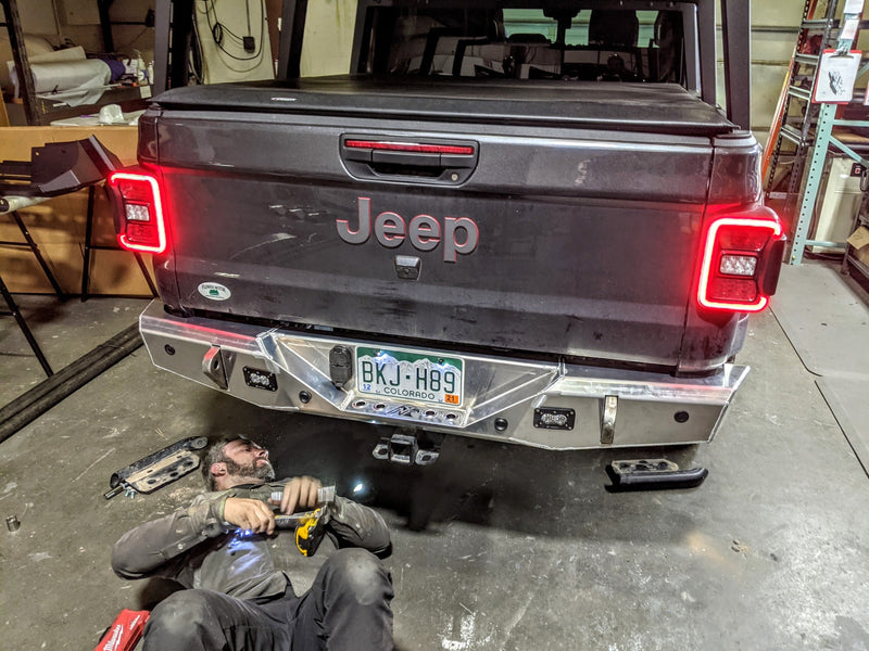 JT Aluminum Rear Bumper — Featherweight Series