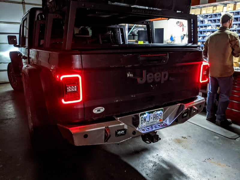 JT Aluminum Rear Bumper — Featherweight Series