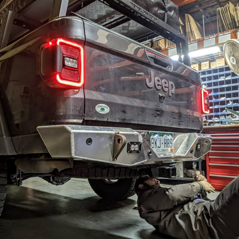 JT Aluminum Rear Bumper — Featherweight Series