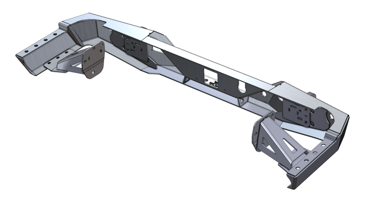 JT Aluminum Rear Bumper — Featherweight Series