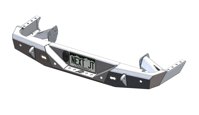 JT Aluminum Rear Bumper — Featherweight Series