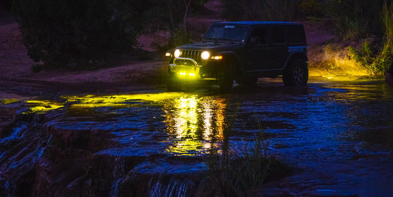 JL/JT Baja S1 LED Pod Mount — Aluminum Front Skid Compatible