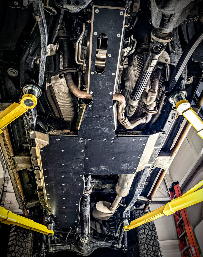 JT Gladiator Aluminum Belly Skid System — 3.6L V6