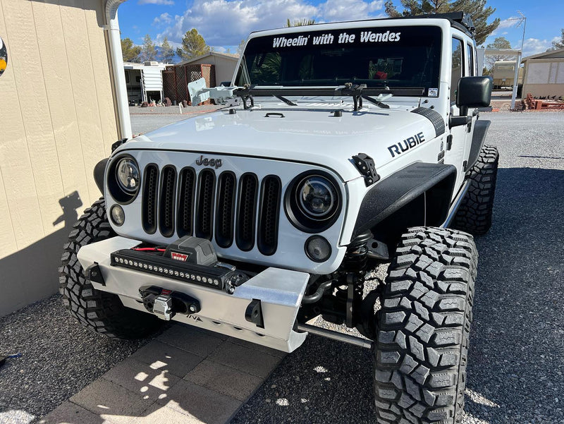 JK Aluminum Front Bumper — Featherweight Series