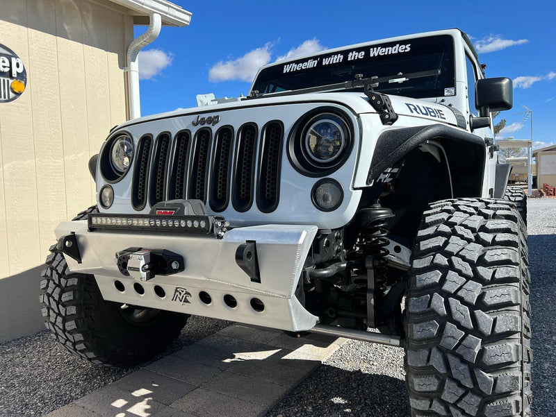 JK Aluminum Front Bumper — Featherweight Series