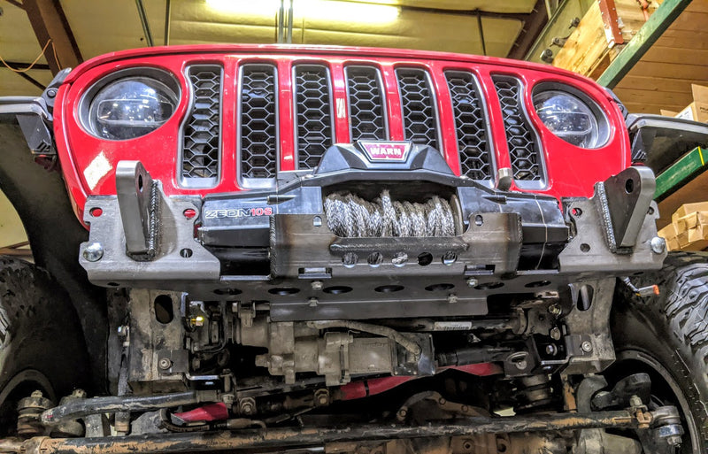 JL/JT Aluminum Front Bumper - Featherweight Series (Stubby)